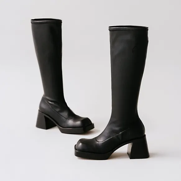 Bottes hautes à bouts carrés