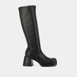 Bottes hautes à bouts carrés