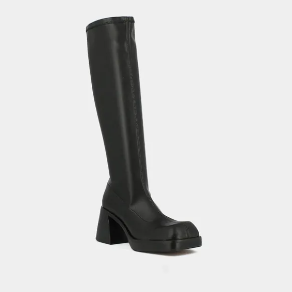 Bottes hautes à bouts carrés