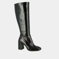 Bottes hautes à bouts carrés