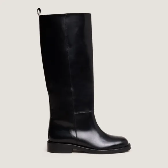 Bottes hautes à bouts ronds