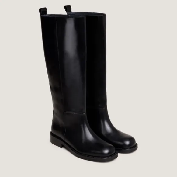 Bottes hautes à bouts ronds