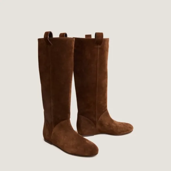 Bottes hautes à bouts ronds