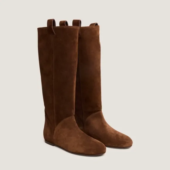Bottes hautes à bouts ronds