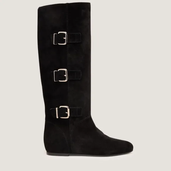 Bottes hautes à sangles