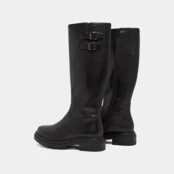 Bottes hautes à semelles crantées et bou...