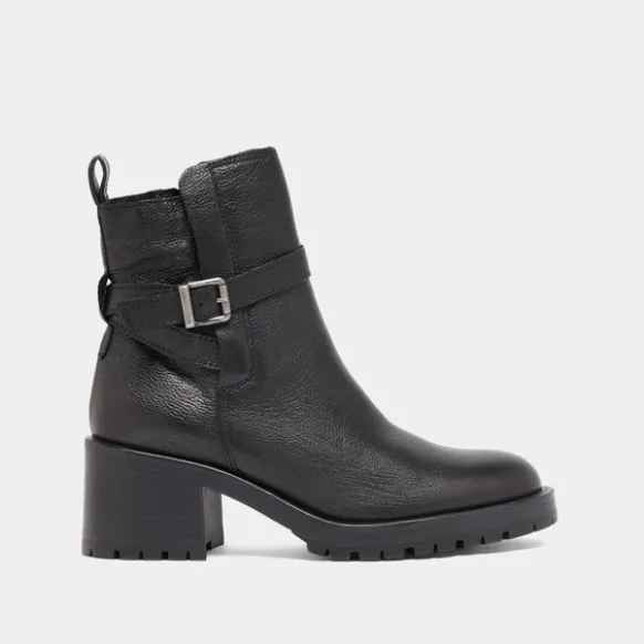 Bottines à bouts ronds et boucles