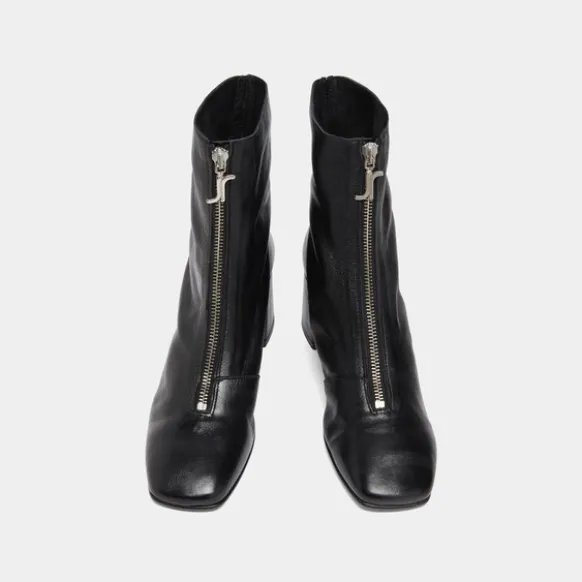 Bottines à fermetures éclairs avant