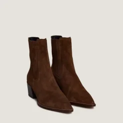 Bottines à fronces et bouts pointus