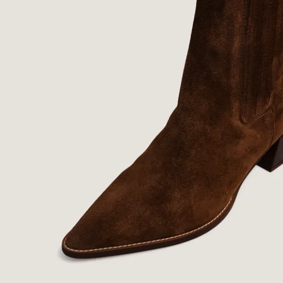 Bottines à fronces et bouts pointus