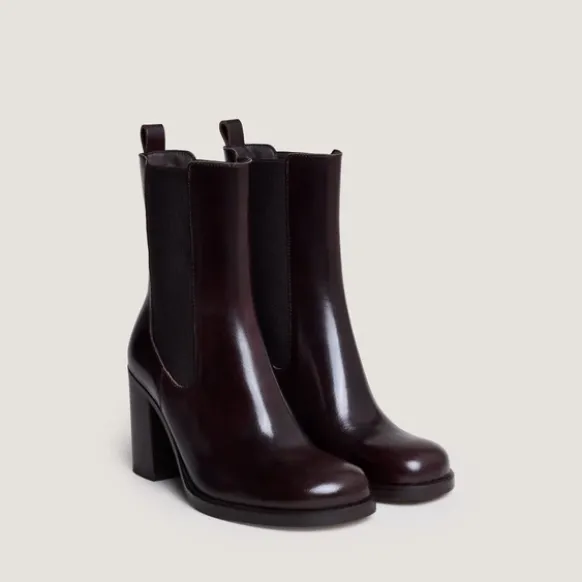 Bottines à élastiques et bouts arrondis