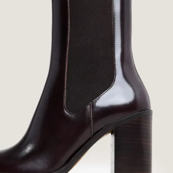 Bottines à élastiques et bouts arrondis