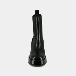 Bottines à plateformes et bouts carrés