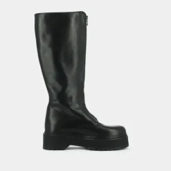 Bottines à plateformes et fermetures frontales