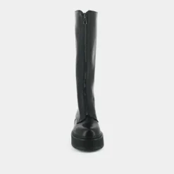 Bottines à plateformes et fermetures frontales