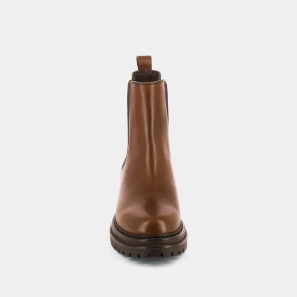 Bottines à semelles crantées et élastiques