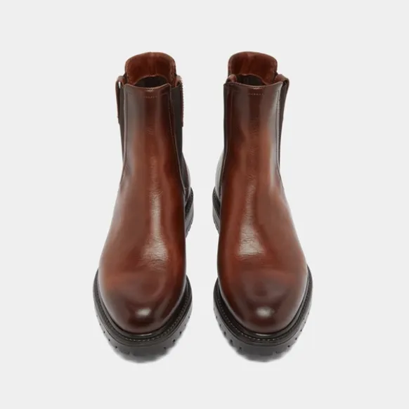 Bottines à semelles crantées et élastiques