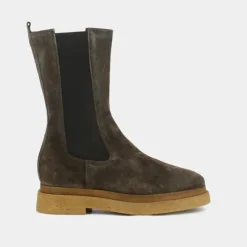 Bottines à semelles épaisses et élastiques