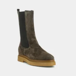 Bottines à semelles épaisses et élastiques