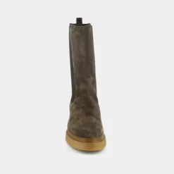 Bottines à semelles épaisses et élastiques