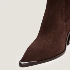 Bottines à talons et à fronces