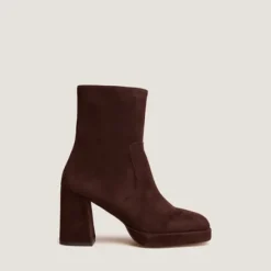 Bottines à talons et bouts carrés