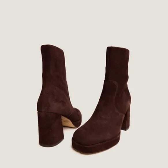 Bottines à talons et bouts carrés