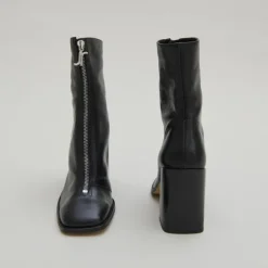 Bottines à talons et fermetures éclairs ...