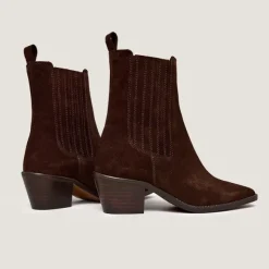 Bottines à talons et fronces