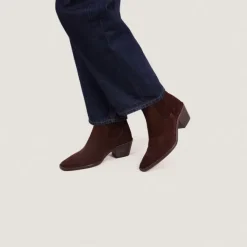Bottines à talons et fronces