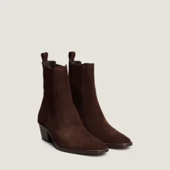 Bottines à talons et fronces