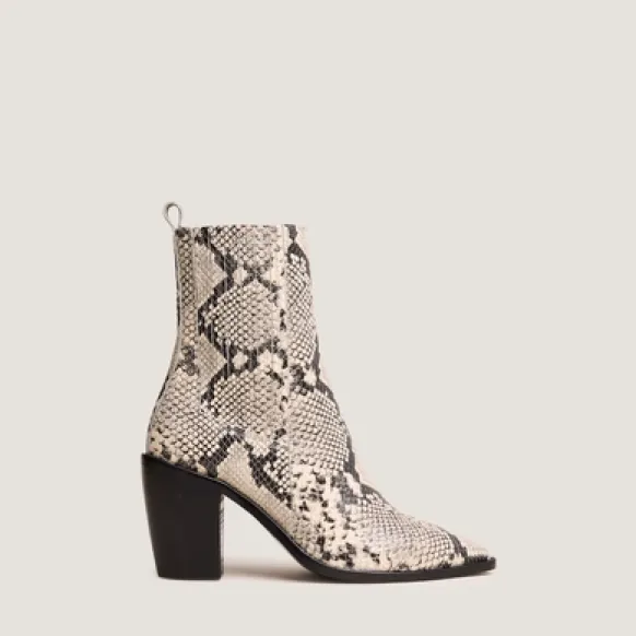 Bottines à talons et fronces