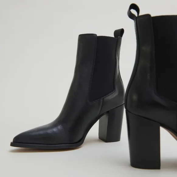 Bottines à talons et élastiques