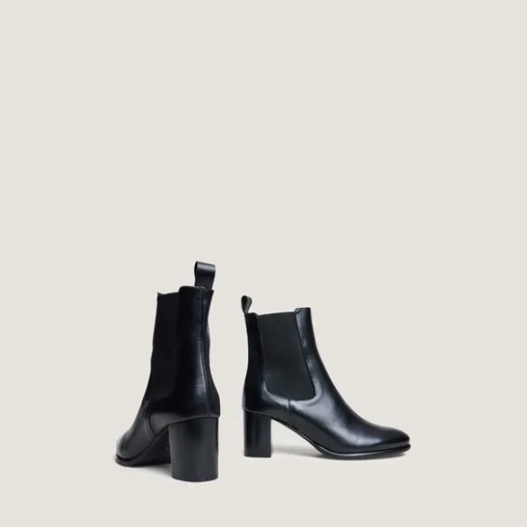 Bottines à talons et élastiques