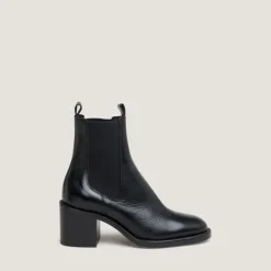 Bottines à talons et élastiques