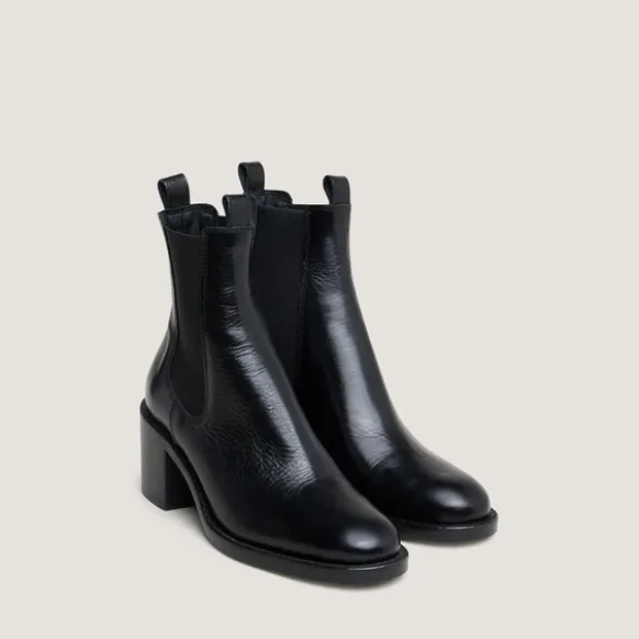 Bottines à talons et élastiques