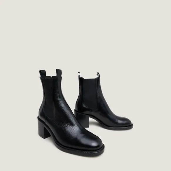 Bottines à talons et élastiques