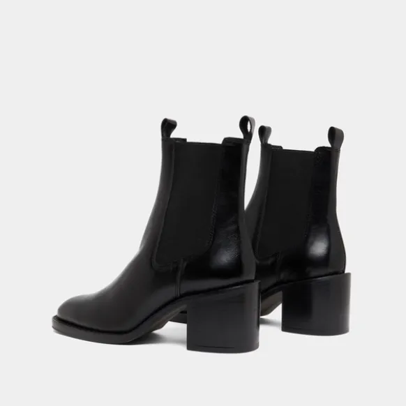 Bottines à talons et élastiques