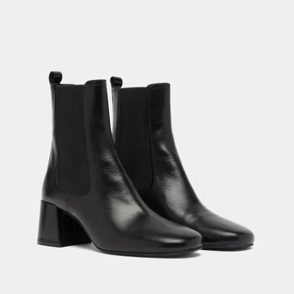 Bottines à talons et élastiques
