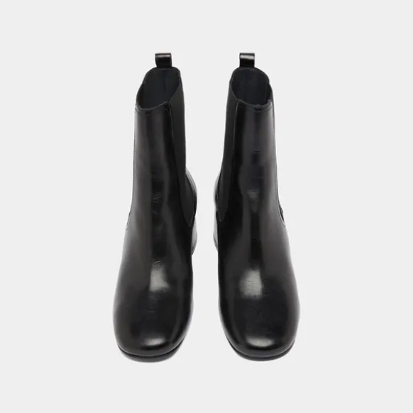 Bottines à talons et élastiques