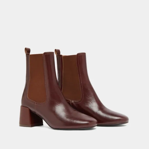 Bottines à talons et élastiques