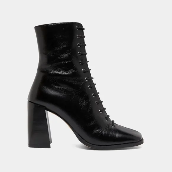 Bottines à talons lacées