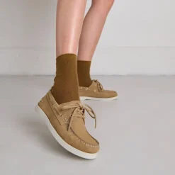 Derbies à lacets épais et surpiqûres