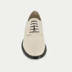 Derbies en cuir beige