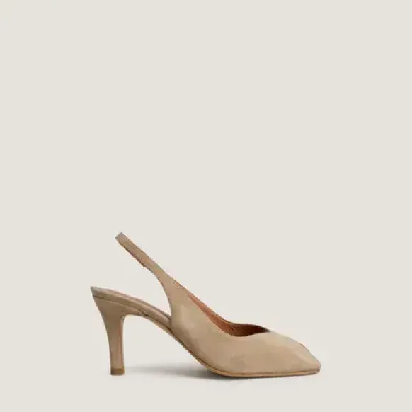 Escarpins slingbacks à bouts carrés