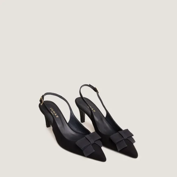 Escarpins slingbacks à détail avant