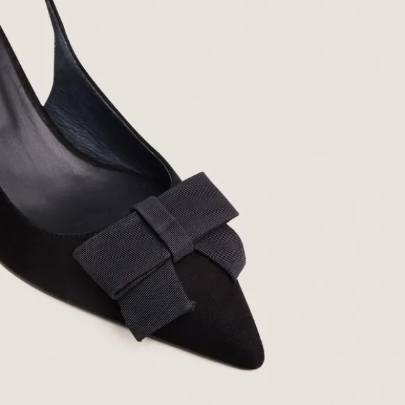 Escarpins slingbacks à détail avant