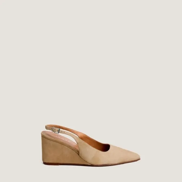 Escarpins slingbacks compensés