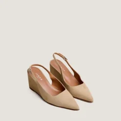 Escarpins slingbacks compensés