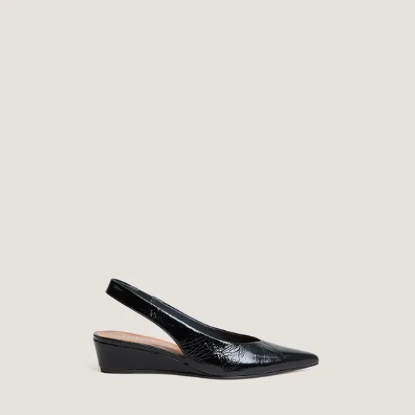 Escarpins slingbacks et petits talons compensés